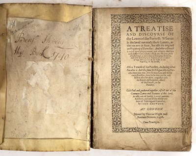 Lot 381 - Manwood (John) A Treatise and Discourse of the...