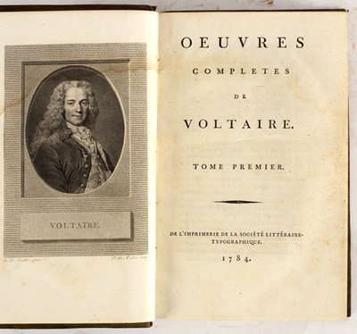 Lot 393 - Voltaire, F.M.A. de. Oeuvres Completes, 69...