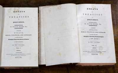 Lot 408 - Hume (David) Essays and Treatises on Several...