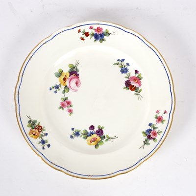 Lot 439 - A Nantgarw dinner plate, circa 1820, painted...