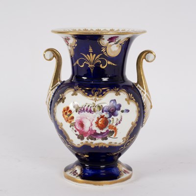 Lot 478 - An English porcelain two-handled vase, circa...