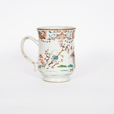 Lot 500 - A Chinese famille rose bell shaped cider mug,...