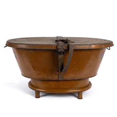 Lot 558 - A 19th Century campaign bath and stand, with...