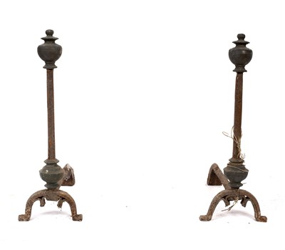 Lot 591 - A pair of 18th Century brass mounted and cast...