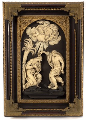 Lot 611 - An Italian ivory relief, 19th Century, after...