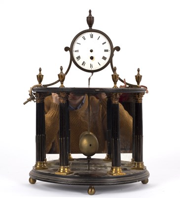 Lot 630 - A Viennese mantel timepiece, early 19th...