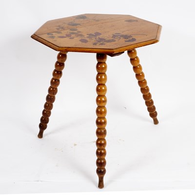 Lot 652 - A Victorian pine octagonal tripod table, the...