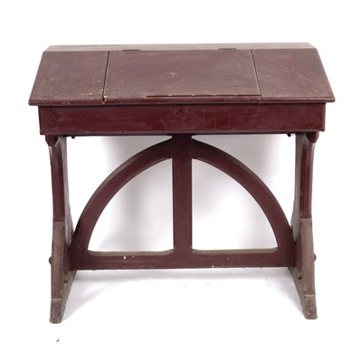 Lot 669 - A Victorian clerk's painted desk with hinged...