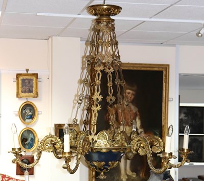 Lot 716 - An early 20th Century gilt-metal six-branch...