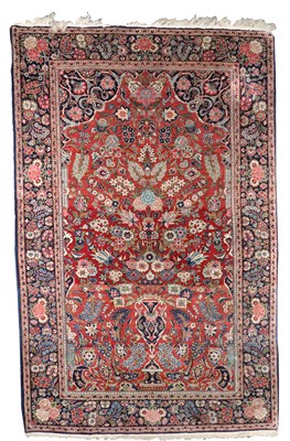 Lot 728 - A Kashan prayer rug, Central Persia, circa...