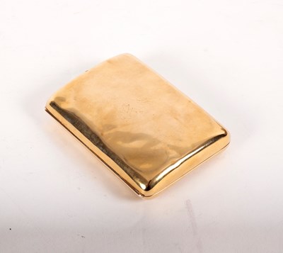 Lot 4 - An Edwardian 9ct gold cigarette case, dated...