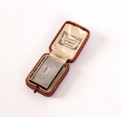 Lot 7 - A William IV book form silver vinaigrette, T &...