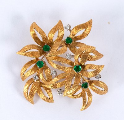 Lot 23 - A gem set brooch by Cropp & Farr, of multiple...