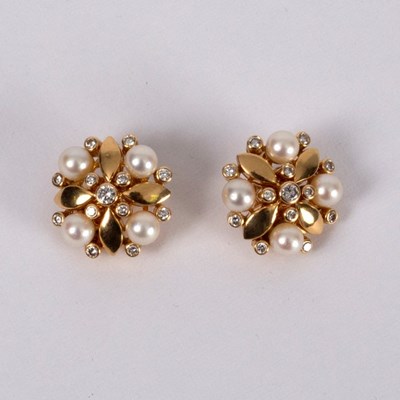Lot 46 - A pair of Tiffany & Co. cultured pearl and...