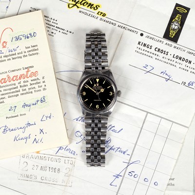 Lot 59 - A gentleman's Rolex Oyster Explorer wristwatch,...