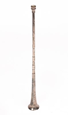 Lot 163 - An Edwardian silver novelty candle extinguisher