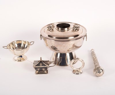 Lot 89 - A quantity of silver and white metal,...