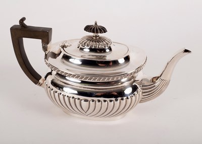 Lot 95 - A silver teapot, LF Birmingham 1918,...