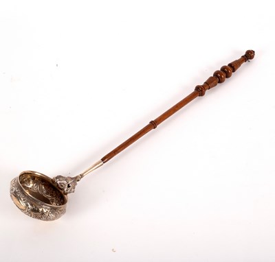 Lot 101 - A Scottish silver toddy ladle, J Muir jnr,...