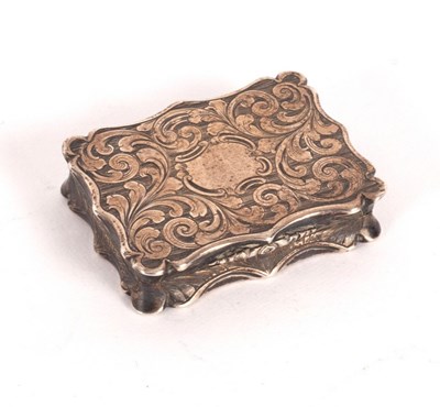 Lot 115 - A Victorian silver vinaigrette, Nathaniel...