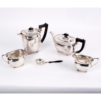 Lot 152 - A four-piece silver tea and coffee service,...