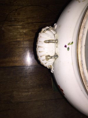Lot 198 - A Derby porcelain warming dish with liner and...