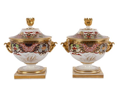 Lot 284 - A pair of Worcester (Barr, Flight & Barr)...