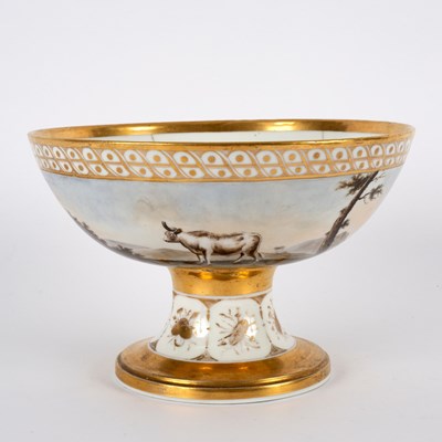 Lot 305 - A Paris porcelain (Schoelcher) footed bowl,...