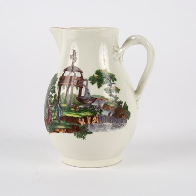 Lot 345 - A Worcester hot milk jug and cover, circa 1760,...