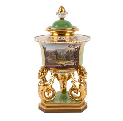 Lot 346 - A Worcester (Flight, Barr & Barr) vase and...