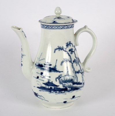 Lot 376 - A Worcester coffee pot and matched cover,...