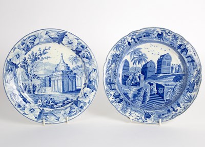 Lot 383 - A Spode blue and white printed Caramanian...