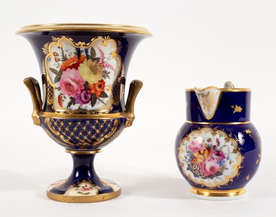 Lot 390 - A Coalport campana-shaped vase, circa 1820,...