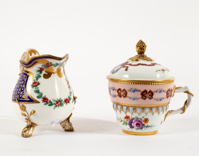 Lot 391 - A 18th Century Meissen (Marcolini) covered cup...