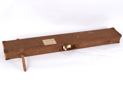 Lot 449 - A Henry Atkin hessian covered shotgun case,...