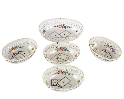 Lot 561 - A Staffordshire enamel gaming set, circa 1780,...