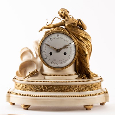 Lot 580 - An early 19th Century French mantel clock,...