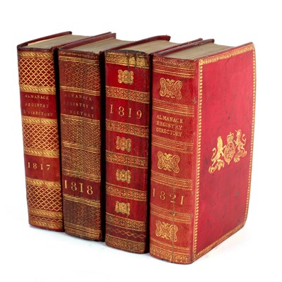 Lot 595 - The Treble Almanack, Dublin, 1817, 1818, 1819...