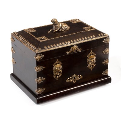 Lot 620 - An Edwardian humidor, the exterior with...