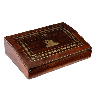 Lot 628 - An early Victorian rosewood, mahogany and...