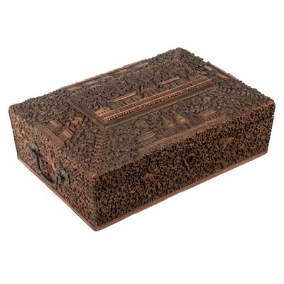 Lot 651 - An Anglo-Indian sandalwood work box of...