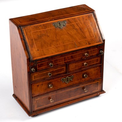 Lot 684 - A miniature 18th Century style walnut and...