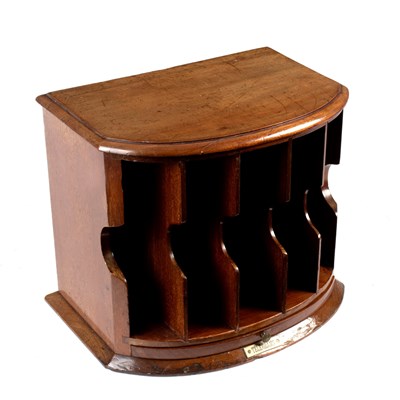 Lot 692 - An Edwardian mahogany bank of pigeon holes for...