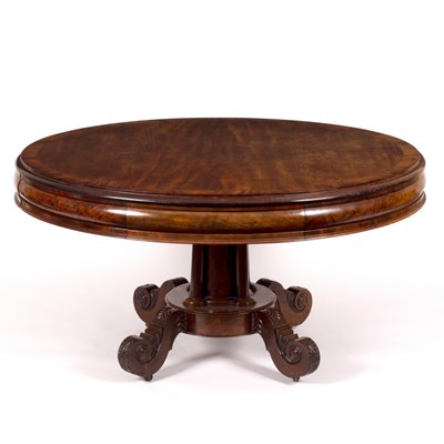 Lot 747 - An early Victorian mahogany library table,...