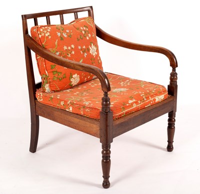 Lot 769 - A Regency open armchair with cane seat, on...