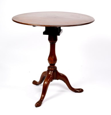 Lot 792 - A George III mahogany table, the circular top...