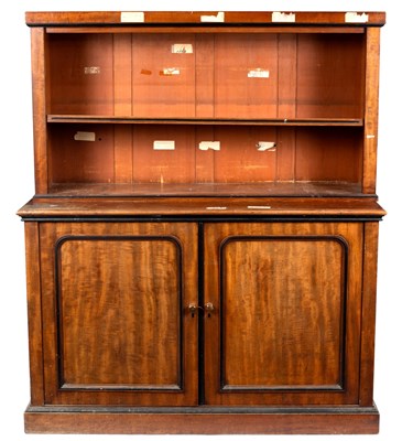 Lot 804 - A 19th Century mahogany estate cabinet with...