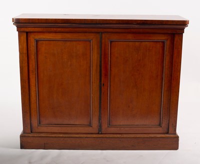 Lot 817 - A Victorian mahogany side cabinet, enclosed by...