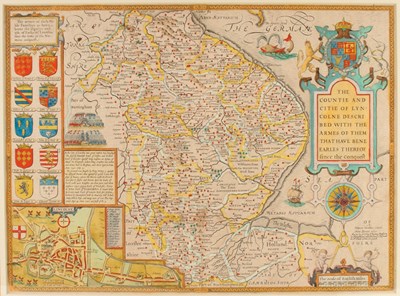 Lot 913 - John Speed (1552-1629)/The Countie and Citie...