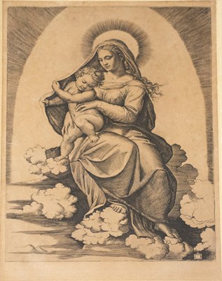 Lot 940 - Marcantonio Raimondi after Raphael/Madonna di...